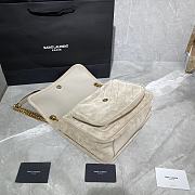 YSL NIKI MEDIUM IN SUEDE LEATHER BLACK 498894 SIZE 28 x 20 x 8 CM - 6