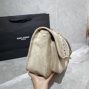 YSL NIKI MEDIUM IN SUEDE LEATHER BLACK 498894 SIZE 28 x 20 x 8 CM - 5