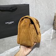 YSL NIKI MEDIUM IN SUEDE LEATHER CARAMEL 498894 SIZE 28 x 20 x 8 CM - 6