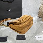 YSL NIKI MEDIUM IN SUEDE LEATHER CARAMEL 498894 SIZE 28 x 20 x 8 CM - 5