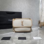 YSL NIKI MEDIUM IN LINING CANVAS & VINTAGE LEATHER 498894 SIZE 28 x 20.5 x 8.5 CM - 1