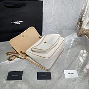 YSL NIKI MEDIUM IN LINING CANVAS & VINTAGE LEATHER 498894 SIZE 28 x 20.5 x 8.5 CM - 2
