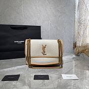 YSL NIKI MEDIUM IN LINING CANVAS & VINTAGE LEATHER 498894 SIZE 28 x 20.5 x 8.5 CM - 3