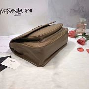 YSL NIKI MEDIUM IN CRINKLED VINTAGE LEATHER BEIGE 498894 SIZE 28 x 20.5 x 8.5 CM - 3