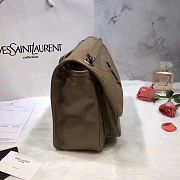 YSL NIKI MEDIUM IN CRINKLED VINTAGE LEATHER BEIGE 498894 SIZE 28 x 20.5 x 8.5 CM - 4