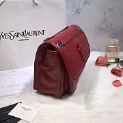 YSL NIKI MEDIUM IN CRINKLED VINTAGE LEATHER RED 498894 SIZE 28 x 20.5 x 8.5 CM - 2