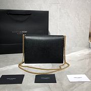 YSL CASSANDRA MONOGRAM CLASP BAG BLACK CAVIAR LEATHER 532750 SIZE 22 CM - 4