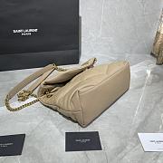 YSL LOULOU PUFFER SMALL BAG IN BLACK LAMBSKIN 577476 SIZE 29 x 17 x 11 CM - 4