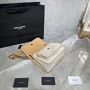YSL NIKI BABY IN LINING CANVAS & VINTAGE LEATHER 533037 SIZE 22 x 16.5 x 7 CM - 3