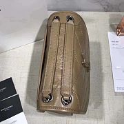YSL NIKI BABY IN CRINKLED VINTAGE LEATHER BEIGE 533037 SIZE 22 CM - 3