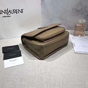 YSL NIKI BABY IN CRINKLED VINTAGE LEATHER BEIGE 533037 SIZE 22 CM - 6