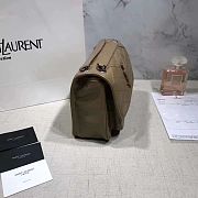 YSL NIKI BABY IN CRINKLED VINTAGE LEATHER BEIGE 533037 SIZE 22 CM - 5
