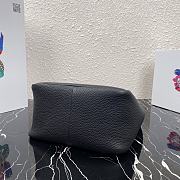 PRADA LEATHER HANDBAG BLACK 1BC127 SIZE 23 x 21 x 13 CM - 4