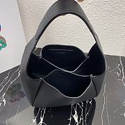 PRADA LEATHER HANDBAG BLACK 1BC127 SIZE 23 x 21 x 13 CM - 5