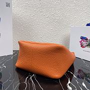 PRADA LEATHER HANDBAG ORANGE 1BC127 SIZE 23 x 21 x 13 CM - 6