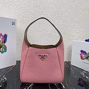 PRADA LEATHER HANDBAG PINK 1BC127 SIZE 23 x 21 x 13 CM - 1