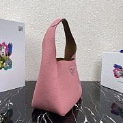 PRADA LEATHER HANDBAG PINK 1BC127 SIZE 23 x 21 x 13 CM - 2