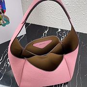 PRADA LEATHER HANDBAG PINK 1BC127 SIZE 23 x 21 x 13 CM - 3