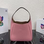 PRADA LEATHER HANDBAG PINK 1BC127 SIZE 23 x 21 x 13 CM - 4