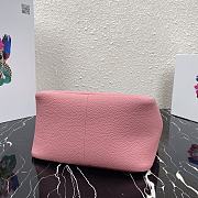 PRADA LEATHER HANDBAG PINK 1BC127 SIZE 23 x 21 x 13 CM - 5