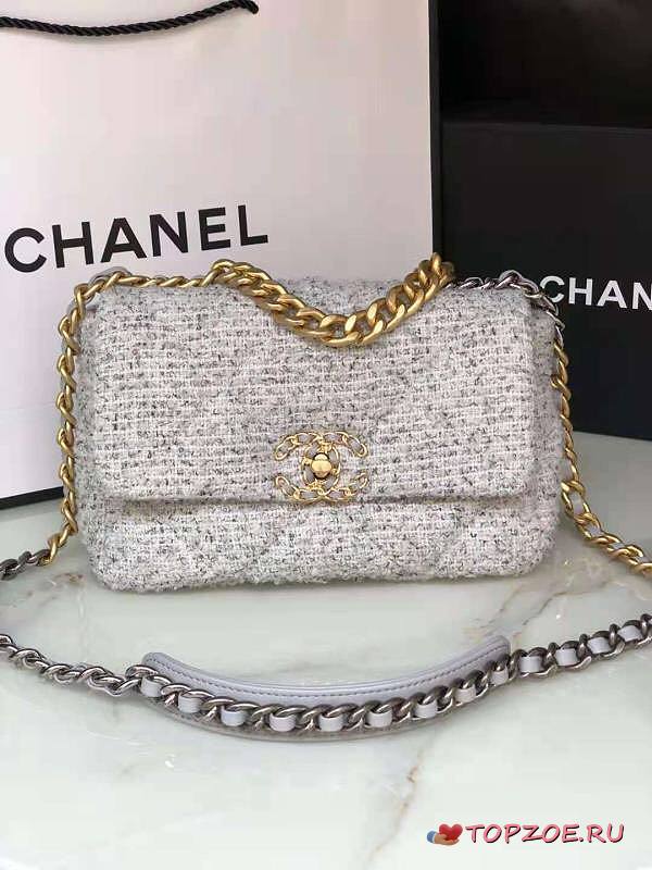 CHANEL 19 HANDBAG AS1160 SIZE 26 x 16 x 9 CM - 1