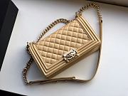 CHANEL BOY BAG BEIGE A67086 SIZE 25 x 15 x 7 CM - 5