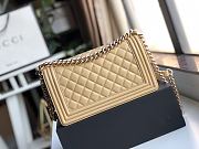 CHANEL BOY BAG BEIGE A67086 SIZE 25 x 15 x 7 CM - 4