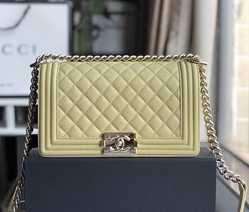 CHANEL BOY BAG LAGUNA A67086 SIZE 25 x 15 x 7 CM