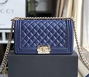 CHANEL BOY BAG SAPPHIRE A67086 SIZE 25 x 15 x 7 CM - 1