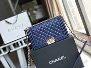 CHANEL BOY BAG SAPPHIRE A67086 SIZE 25 x 15 x 7 CM - 5
