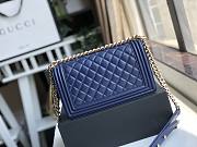 CHANEL BOY BAG SAPPHIRE A67086 SIZE 25 x 15 x 7 CM - 4