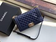 CHANEL BOY BAG SAPPHIRE A67086 SIZE 25 x 15 x 7 CM - 3