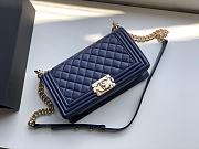 CHANEL BOY BAG SAPPHIRE A67086 SIZE 25 x 15 x 7 CM - 2