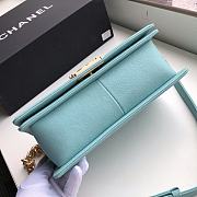 CHANEL CHEVRON BOY BAG BABY BLUE A67086 SIZE 25 x 15 x 7 CM - 2