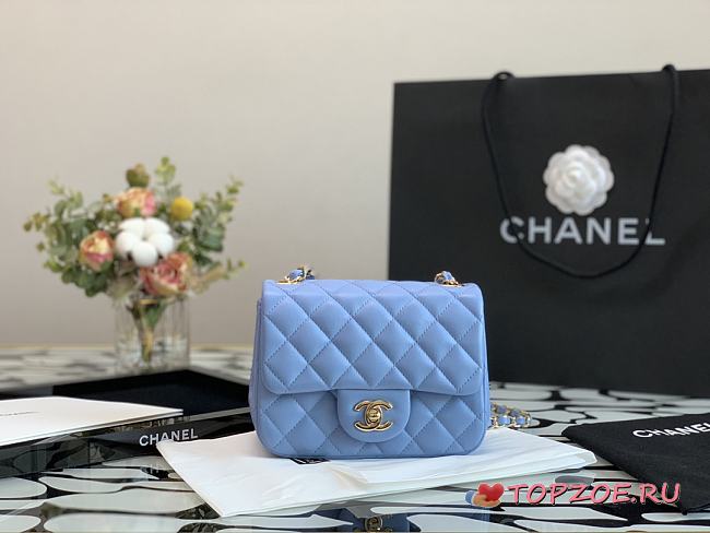  CHANEL MINI FLAP BAG Lambskin - 1