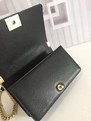 CHANEL BOY BAG WITH TOP HANDLE BLACK A67086 SIZE 25 CM - 2