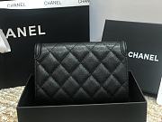 CHANEL CC FIIGREE SMALL WALLET BLACK A84447 SIZE 15 CM - 4