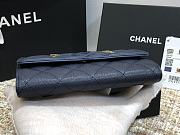 CHANEL CC FIIGREE SMALL WALLET DARK BLUE A84447 SIZE 15 CM - 4