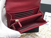 CHANEL CC FIIGREE SMALL WALLET OPYUM RED A84447 SIZE 15 CM - 5