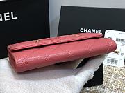 CHANEL CC FIIGREE SMALL WALLET ROSE PINK A84447 SIZE 15 CM - 5