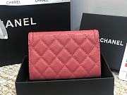 CHANEL CC FIIGREE SMALL WALLET ROSE PINK A84447 SIZE 15 CM - 4