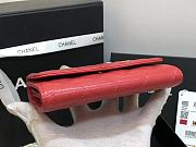 CHANEL CC FIIGREE SMALL WALLET RED A84447 SIZE 15 CM - 5
