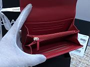 CHANEL CC FIIGREE SMALL WALLET RED A84447 SIZE 15 CM - 4