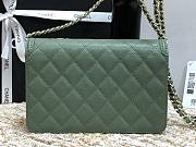 CHANEL CC FILIGREE WOC TEA GREEN A84451 SIZE 19.5 x 12 x 3.5 CM - 3