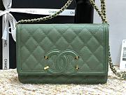 CHANEL CC FILIGREE WOC TEA GREEN A84451 SIZE 19.5 x 12 x 3.5 CM - 2