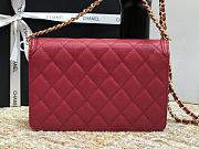CHANEL CC FILIGREE WOC OPYUM RED A84451 SIZE 19.5 x 12 x 3.5 CM - 2
