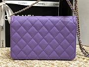 CHANEL CC FILIGREE WOC PURPLE A84451 SIZE 19.5 x 12 x 3.5 CM - 3