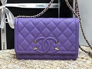CHANEL CC FILIGREE WOC PURPLE A84451 SIZE 19.5 x 12 x 3.5 CM - 2