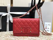 CHANEL CC FILIGREE WOC RED A84451 SIZE 19.5 x 12 x 3.5 CM - 1