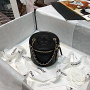 CHANEL SMALL VANITY WITH CHAIN BLACK SIZE 9CM - 1